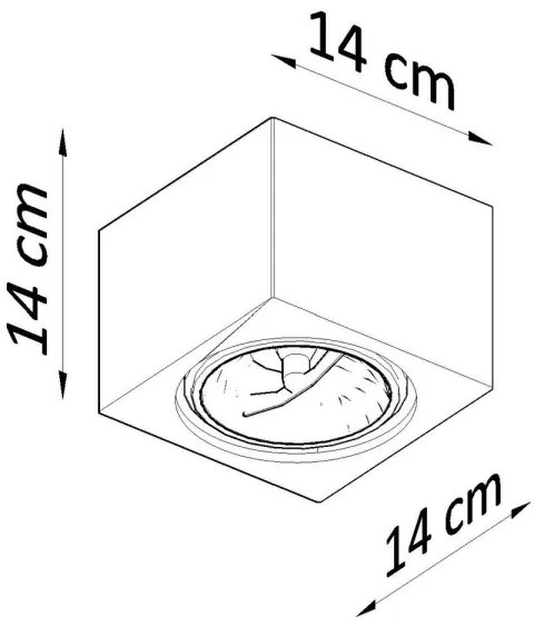 Plafoniera SEIDA 1xGU10/40W/230V