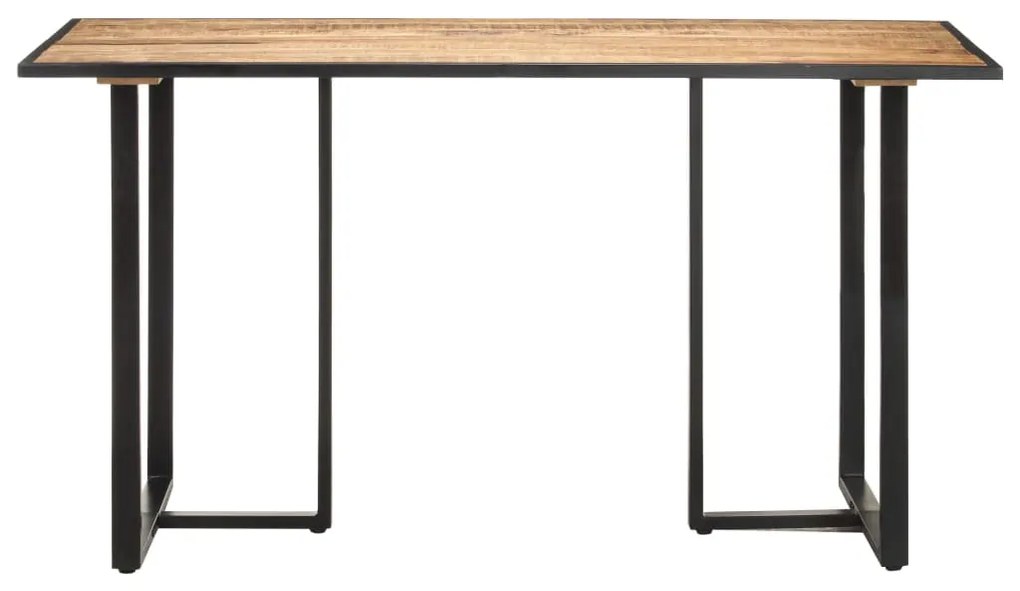 Tavolo da Pranzo 140 cm in Legno di Mango Grezzo