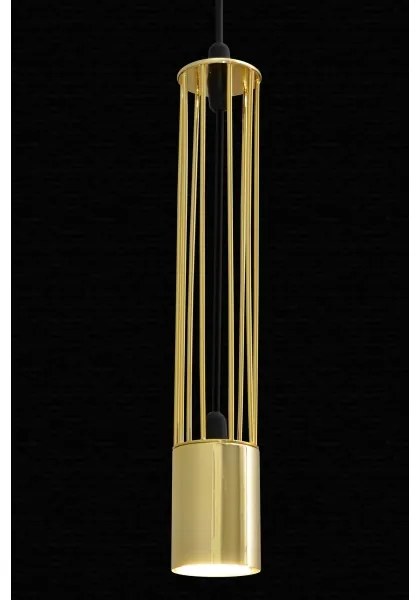 LED Lampadario su corda BARS 3xGU10/4,8W/230V dorato