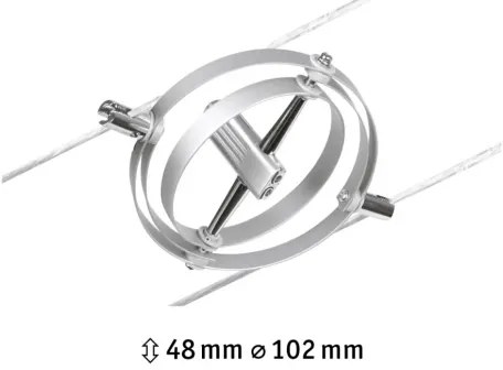 Paulmann 94437 - 1xGU5,3/10W Faretto orientabile per sistema a cavo CARDAN 12V