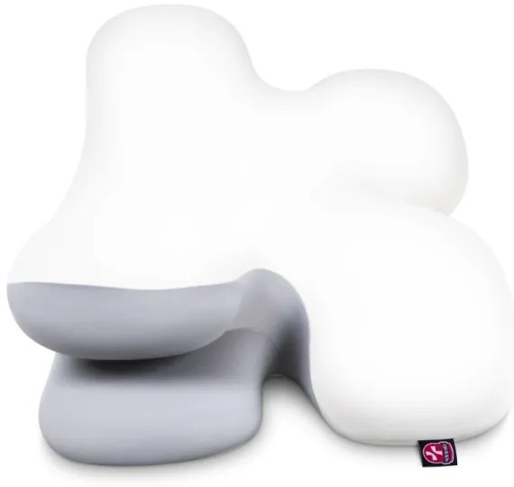 CONNECT IT CFH-6030-WH - Cuscino anatomico Virgo bianco/grigio