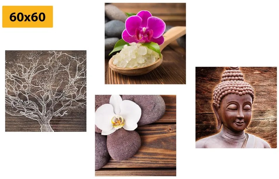 Set di quadri – Feng Shui in stile naturale