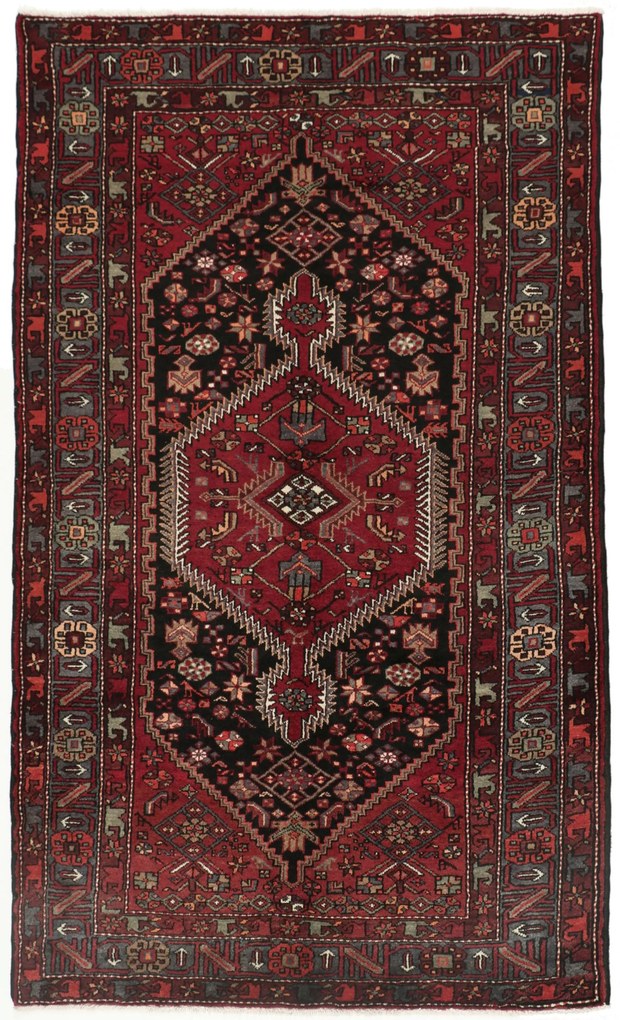 Hamedan Tappeto 150 x 240 (Iran) Annodato A Mano