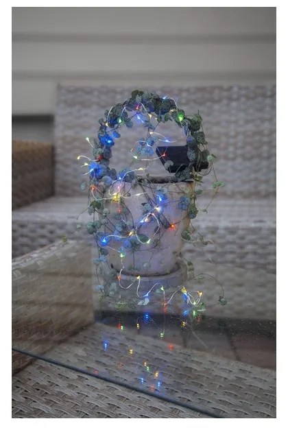 Catena LED solare per esterni con LED colorati, lunghezza 5 m Dew Drop - Star Trading