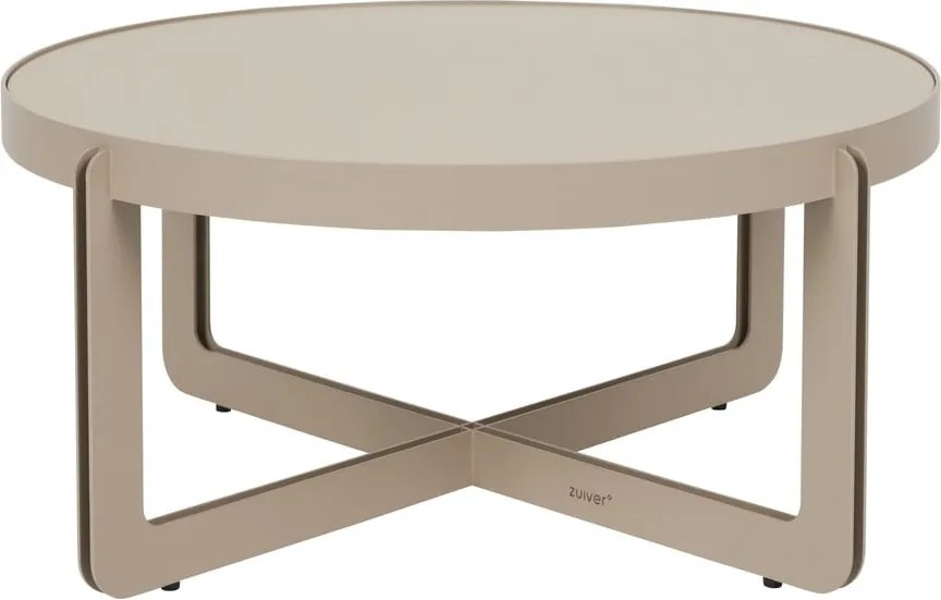 Tavolino da salotto rotondo beige ø 68 cm Centre – Zuiver