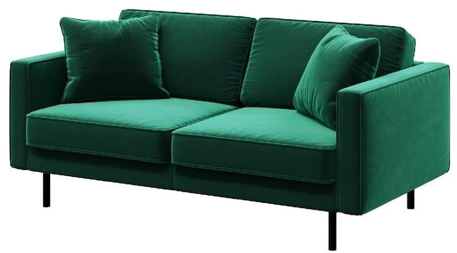 Divano in velluto verde 167 cm Kobo - MESONICA