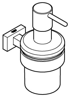 GROHE 40756001 - Dispenser per sapone liquido ESSENTIALS CUBE 160 ml cromo lucido