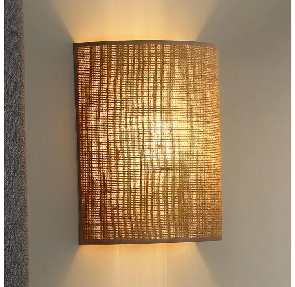 Duolla - Applique YUTE 1xE27/15W/230V diametro 20 cm marrone