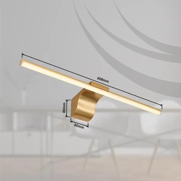 Globo 41925M - Illuminazione a LED per specchi da bagno PEPE LED/10W/230V IP44 oro