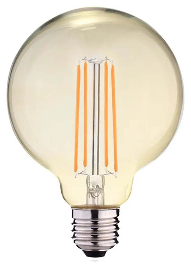 Lampada LED E27 12W a Filamento Ambrata Dimmerabile - G125 Colore Bianco Caldo 2.500K
