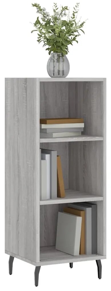 Credenza grigio sonoma 34,5x32,5x90 cm in legno multistrato