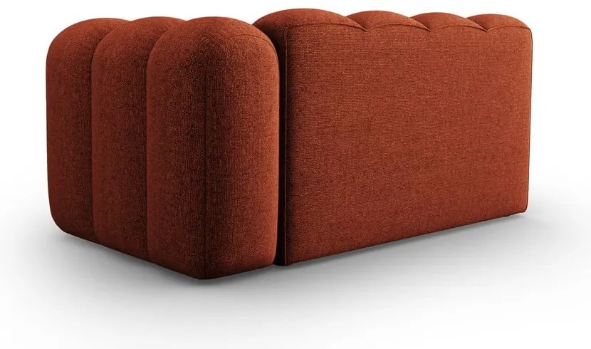 Divano componibile color mattone (con penisola a destra) Lupine – Micadoni Home