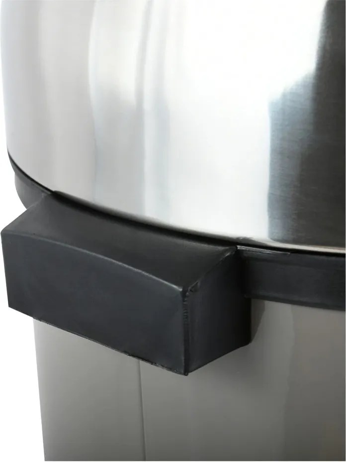 Cestino per la spazzatura grigio tortora in acciaio touch 30 l – MSV