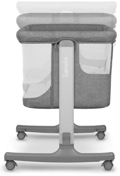 Lionelo - Lettino 3 in 1 AURORA grigio scuro