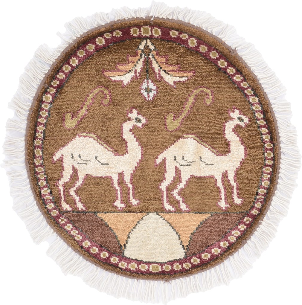 Agra Tappeto 50 x 40 (Indian) Annodato A Mano