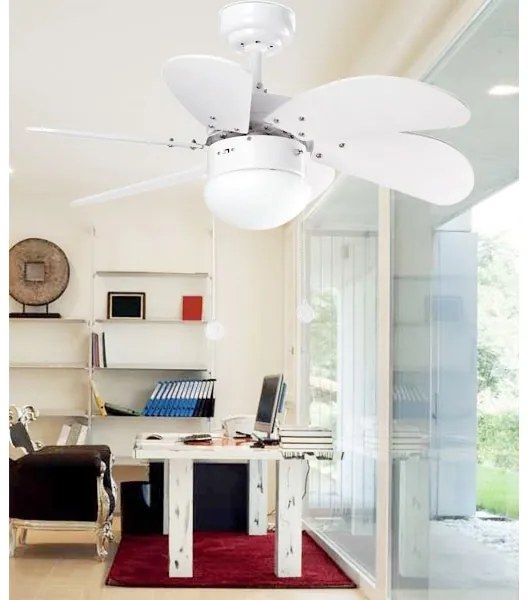 Globo 03811 - Ventilatore da soffitto RIVALDO 1xE14/60W/230V