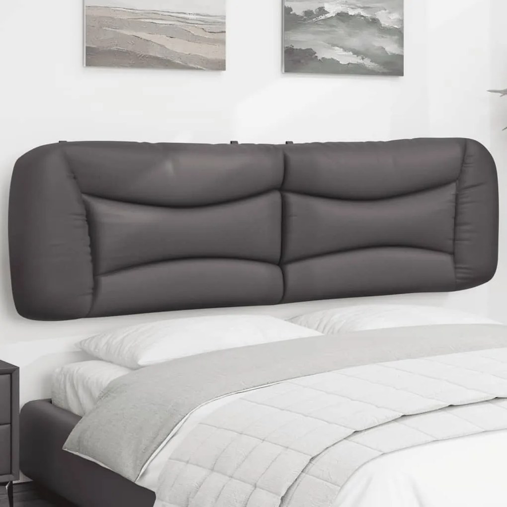 Cuscino Testiera Grigio 180 Cm İn Similpelle /