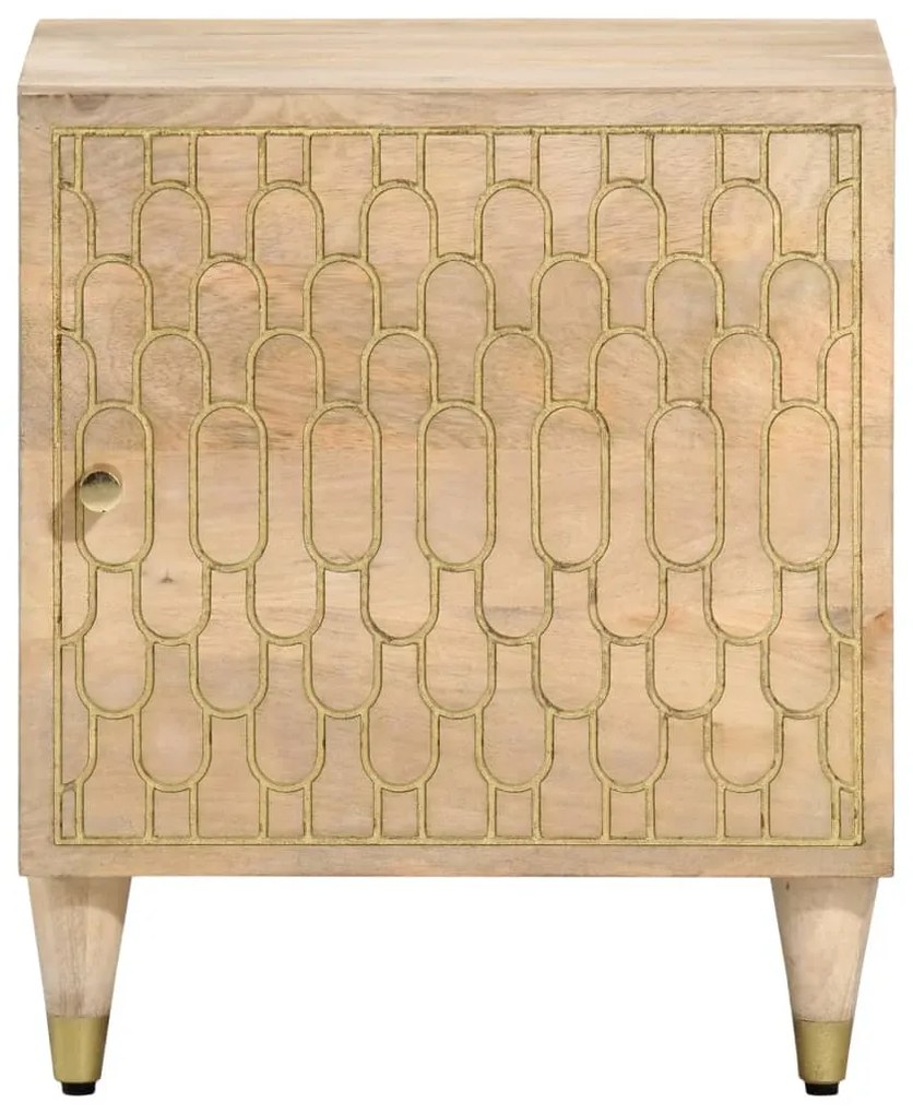 Comodini 2pz 40x33x46 cm in legno massello di mango