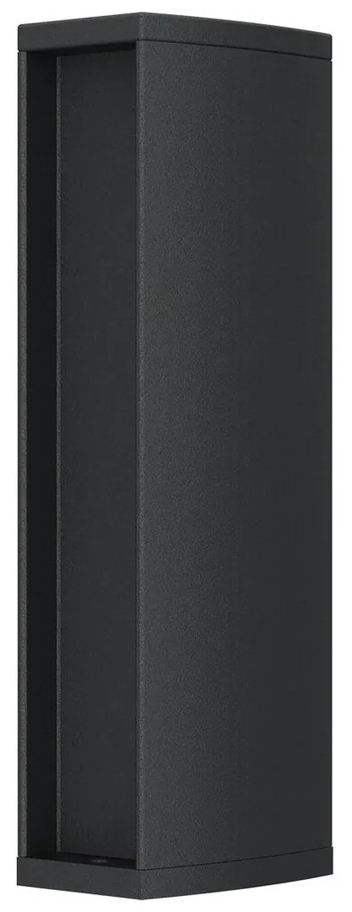 Colonnina con Prese elettriche da Giardino 30cm IP54 Alluminio - Nera