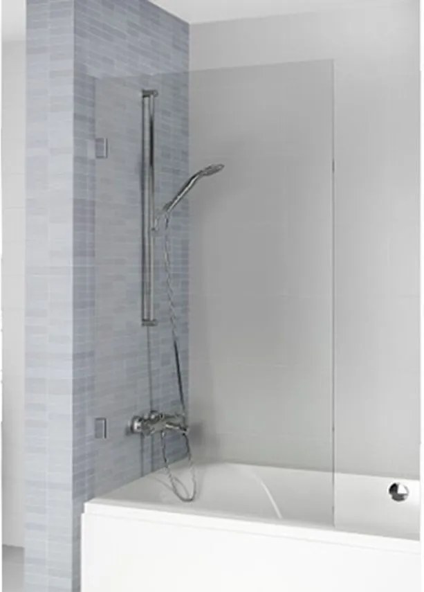 Riho Scandic parete vasca 60 cm 1 anta nero opaca/vetro trasparente G001159121