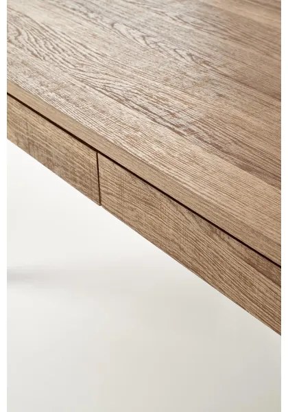 Tavolino TULUZA 41x120 cm oro noce/nero