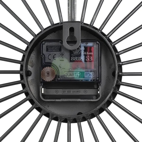 Eglo 425513 - Orologio da parete MATSUMOTO 1xAA 50x50 cm nero