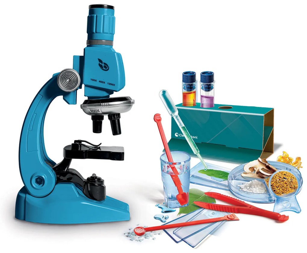 Laboratorio per bambini - Microscopio Super 1200x, 50 esperimenti