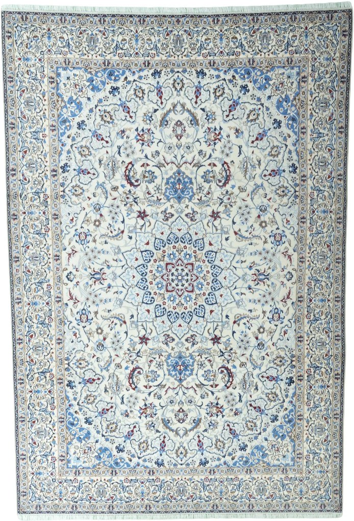 Nain Tappeto persiano 390x260 Beige (Iran) Annodato A Mano