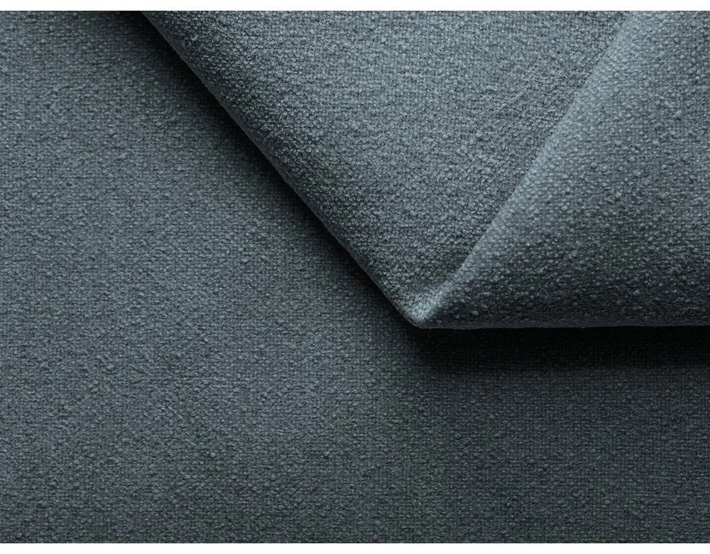 Letto matrimoniale imbottito blu con contenitore con griglia 160x200 cm Kiana - Makamii