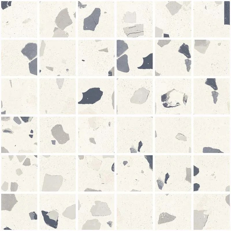 Mosaico 30x30 in gres White Ceramica Sant Agostino Deconcrete De Medium CSAMDMWH30