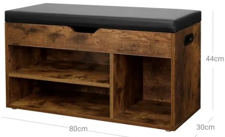 Scarpiera DAVOR marrone/nera