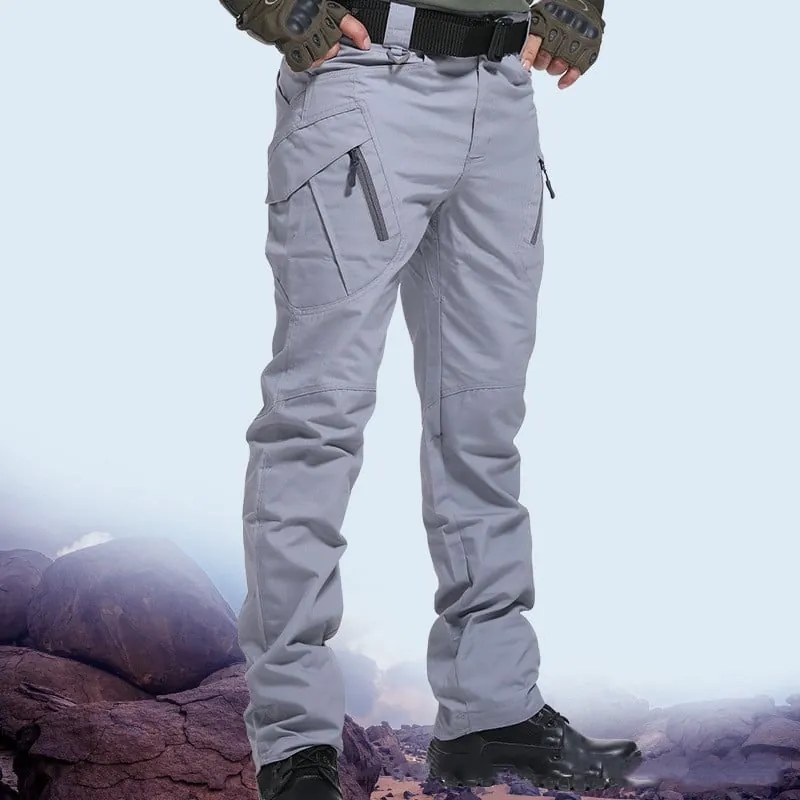 Pantaloni da lavoro varie taglie con motivo mimetico, Grey / 4XL