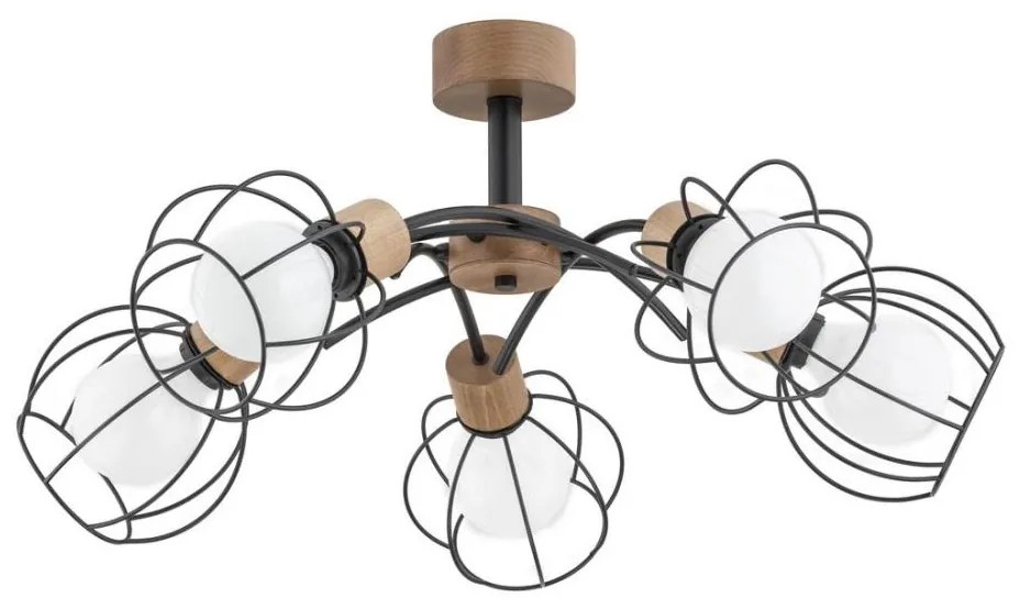 Lampadario a sospensione con supporto rigido PALOMA 5xE27/60W/230V