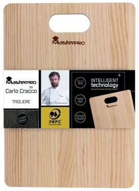 Tagliere Masterpro Naturale 35 x 25 x 3 cm Legno di pino 35 cm