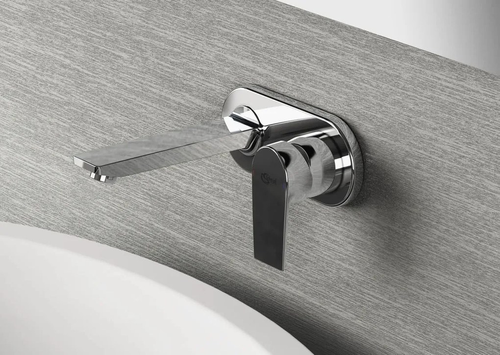 Rubinetto per lavabo a canna media Ceramix cromo lucido