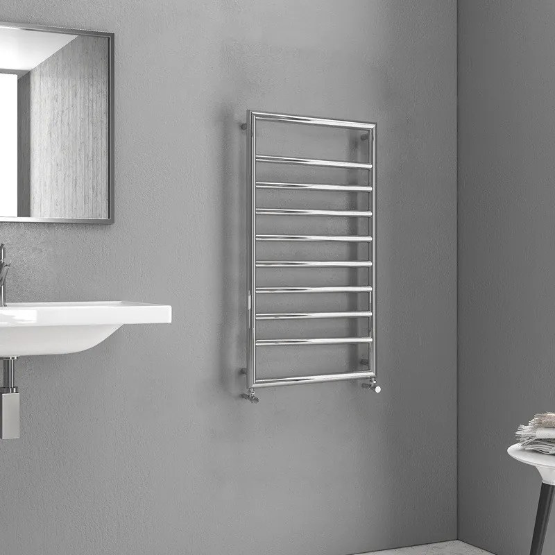 Kamalu - scalda salviette bagno 900x500mm cromato interasse 462 mm kam-d7009c
