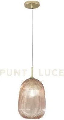 Lampadario a sospensione duke ambra in vetro 1 luce attacco e27 d21...