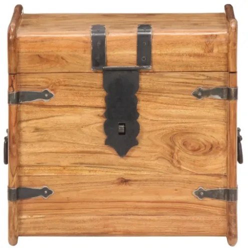 Baule 40x40x40 cm in Legno Massello di Acacia