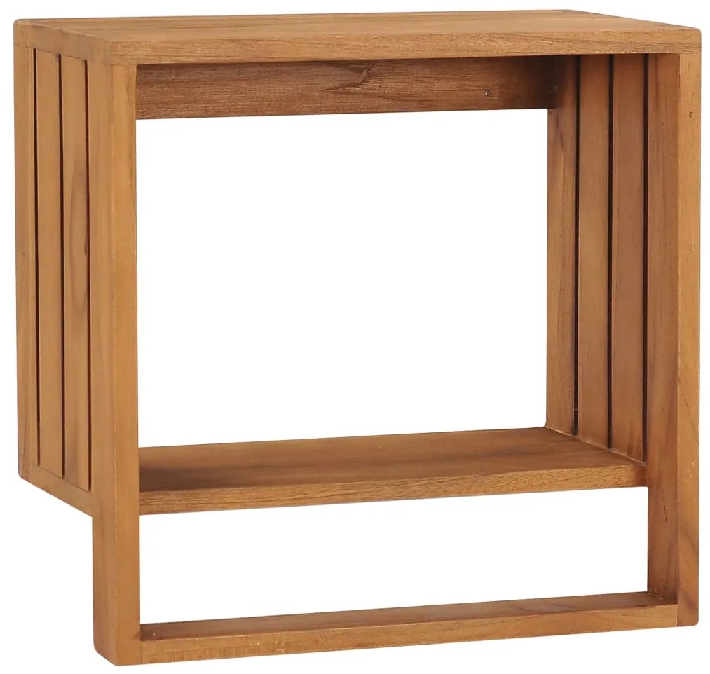 Porta Asciugamani A Parete 35x20x35 Cm İn Massello Di Teak /