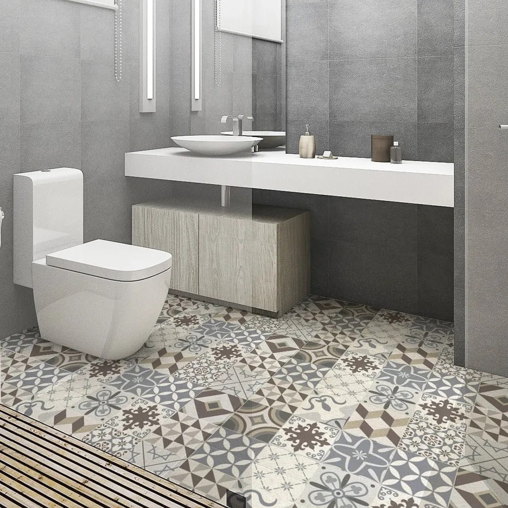 Adesivo per pavimenti impermeabile Brown Style, 100 x 60 cm - Ambiance