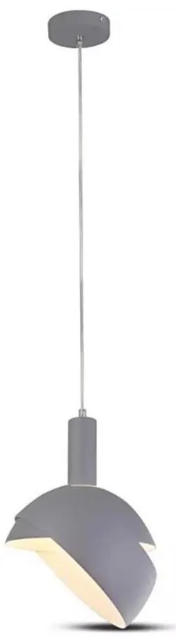 Lampadario su corda 1xE14/60W/230V grigio