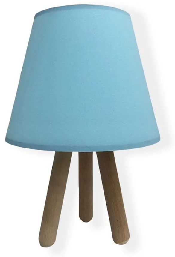 Lampada da tavolo WOOD 1xE27/60W/230V blu