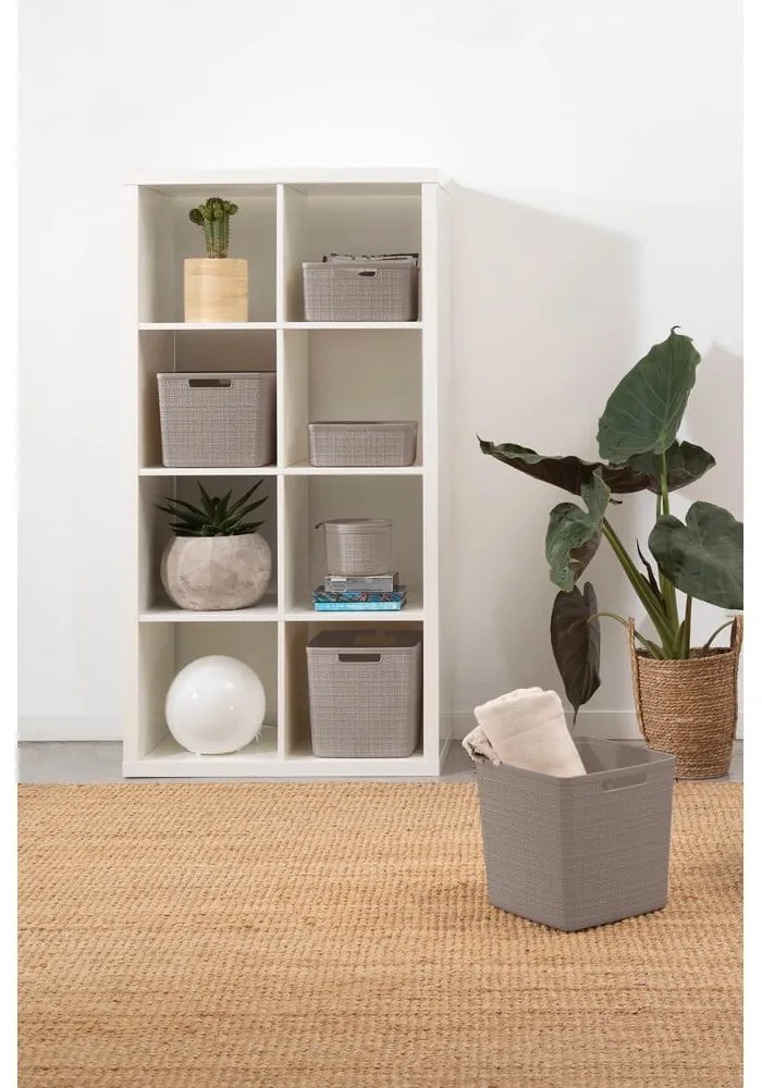 Cesto contenitivo in plastica 36x28x15 cm Jute M – Curver