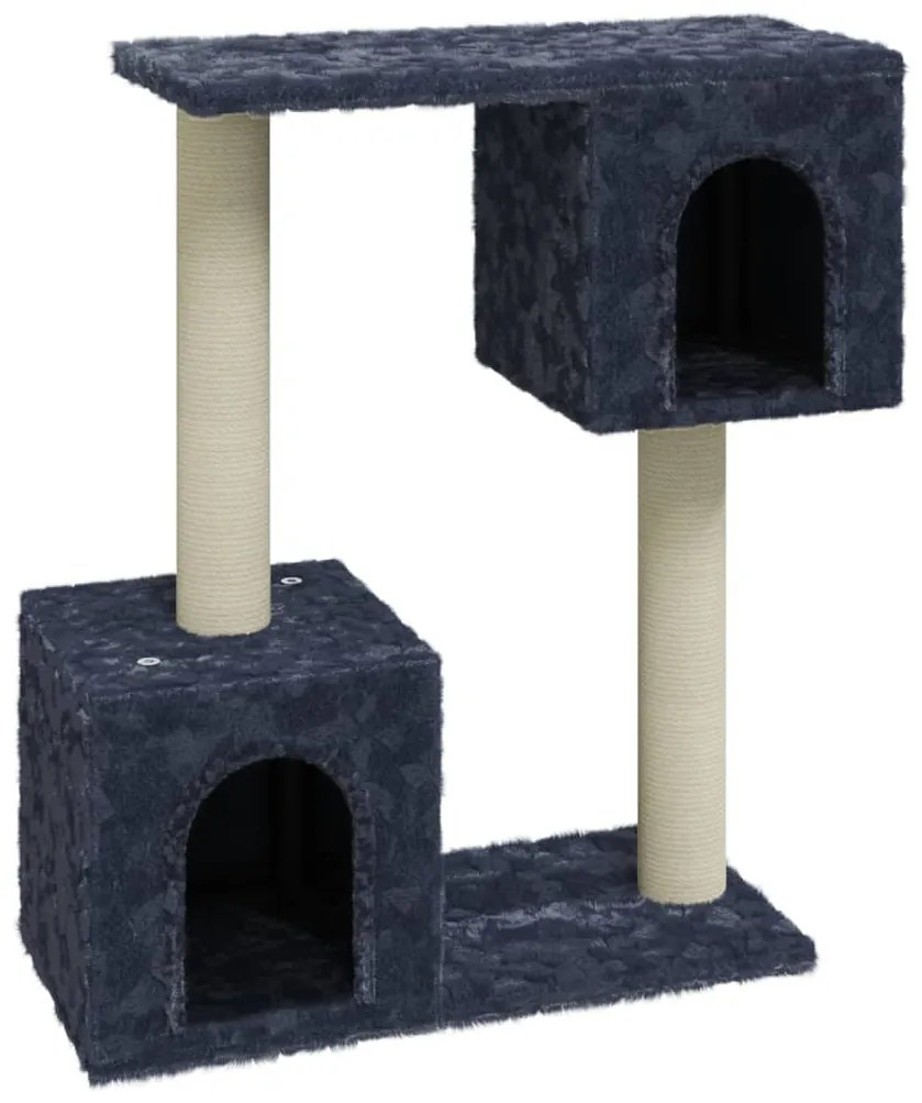 Albero per gatti con tiragraffi in sisal grigio scuro 60 cm