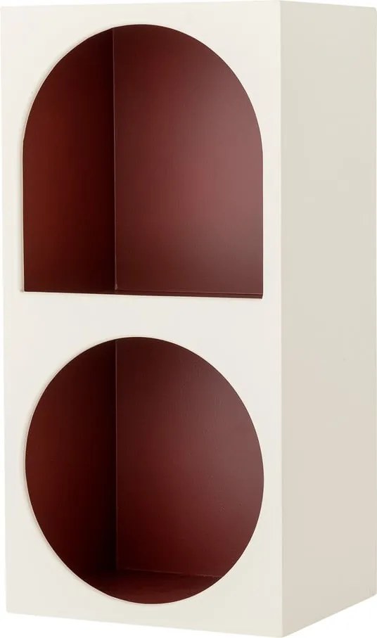 Libreria da parete rossa e bianca 30x60 cm Graphia – Bloomingville