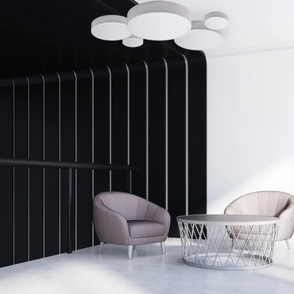 Brilagi - Plafoniera CLARE 1xE27/24W/230V diametro 20 cm bianco