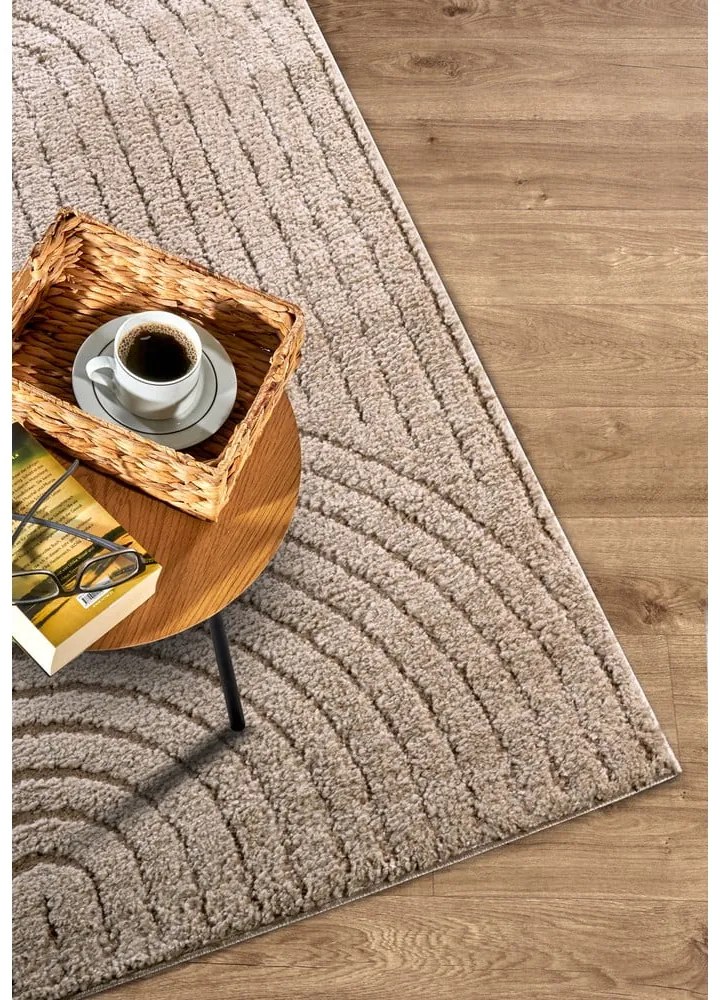 Tappeto in marrone chiaro 120x170 cm Panglao New York Taupe – Elle Decoration