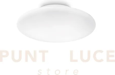 Smarties plafoniera in vetro bianco 2 luci attacco e27 42,5cm