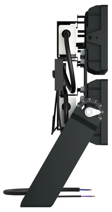 Faro Modulare LED 400W IP66, 167lm/W, Dimmerabile DALI - INVENTRONICS Colore Bianco Freddo 5.000K, Scegli l'angolo di illuminazione 60°, Scegli le staffe dei moduli Fisse