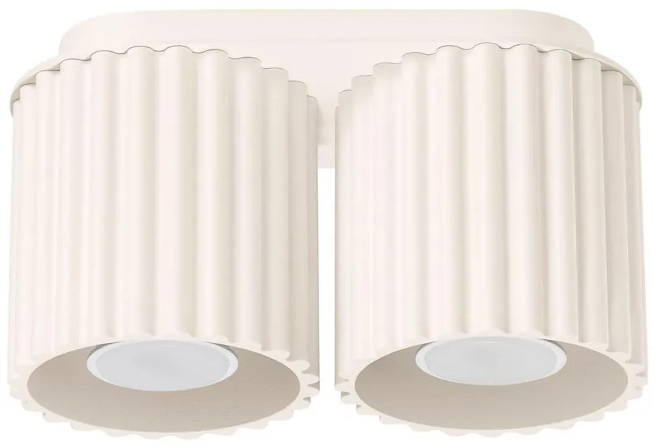 Sollux SL.1790 - Faretto AURA 2xGU10/10W/230V, colore crema